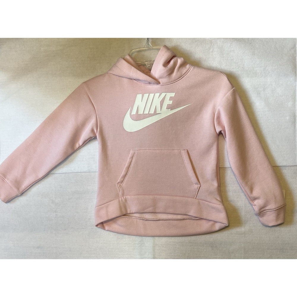 Girls Nike Hoodie Sweatshirt Pink 6x Large